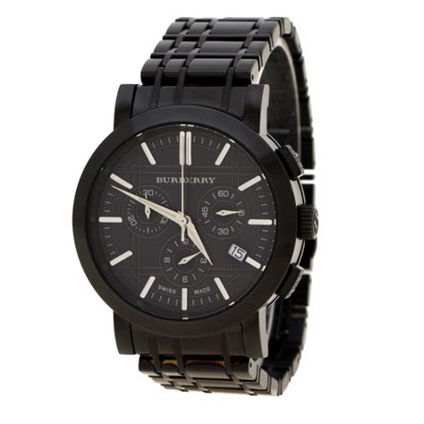 Burberry Black PVD coated Stainless Steel Heritage .